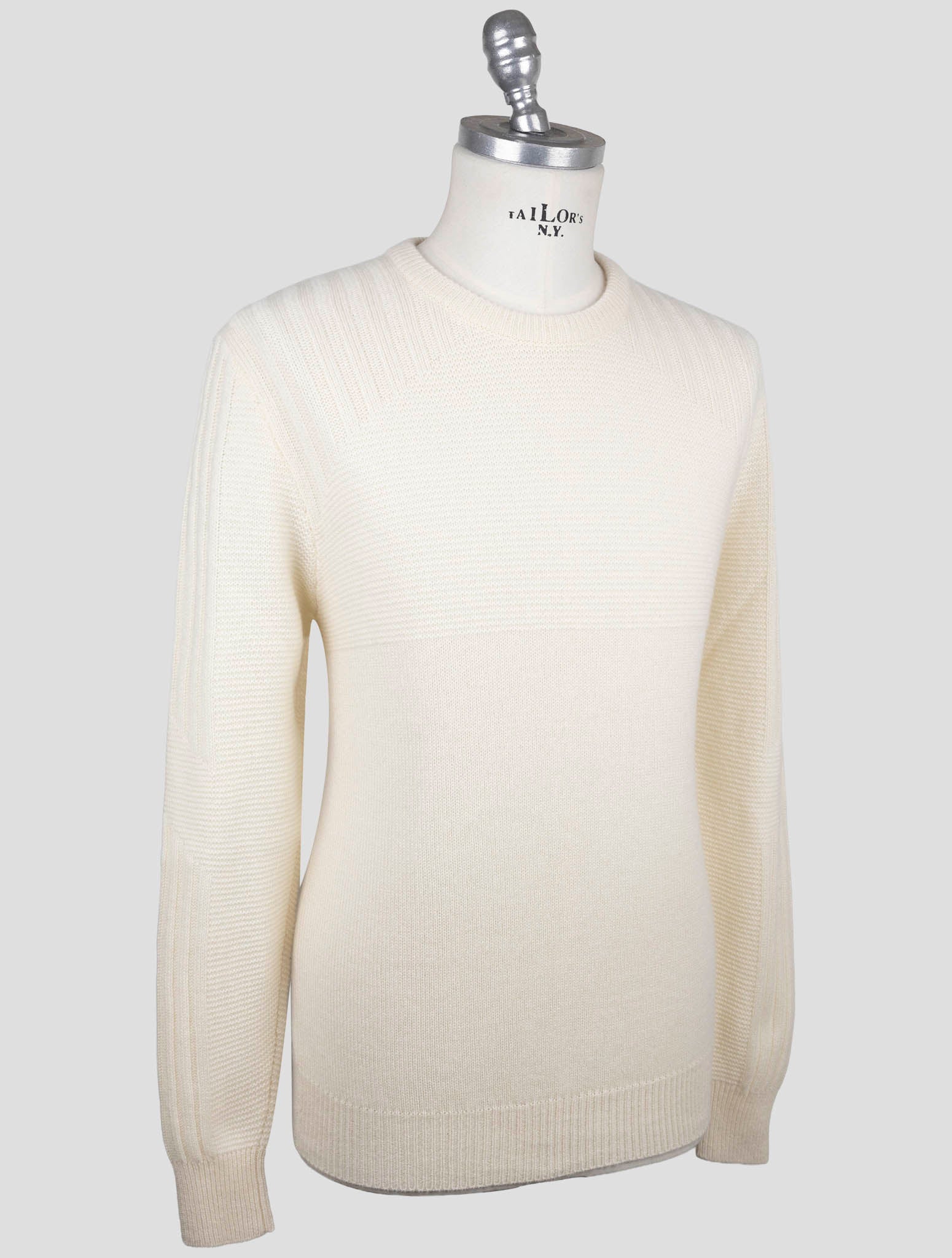 Kiton Beige Cashmere Sweater Crewneck