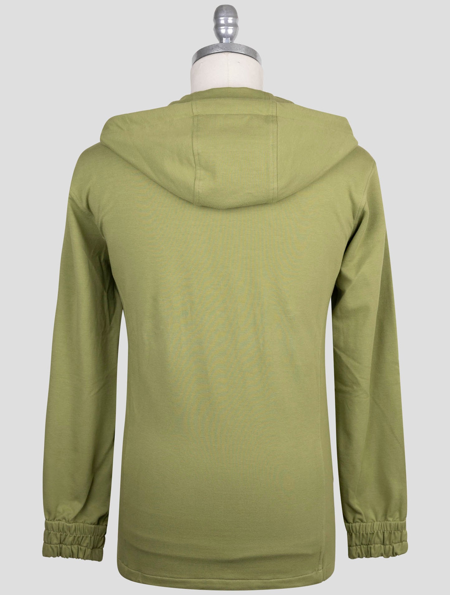 Kiton Green Cotton Silk Sweater Full Zip