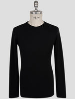 Kiton Knt Black Cotton Sweater Crewneck
