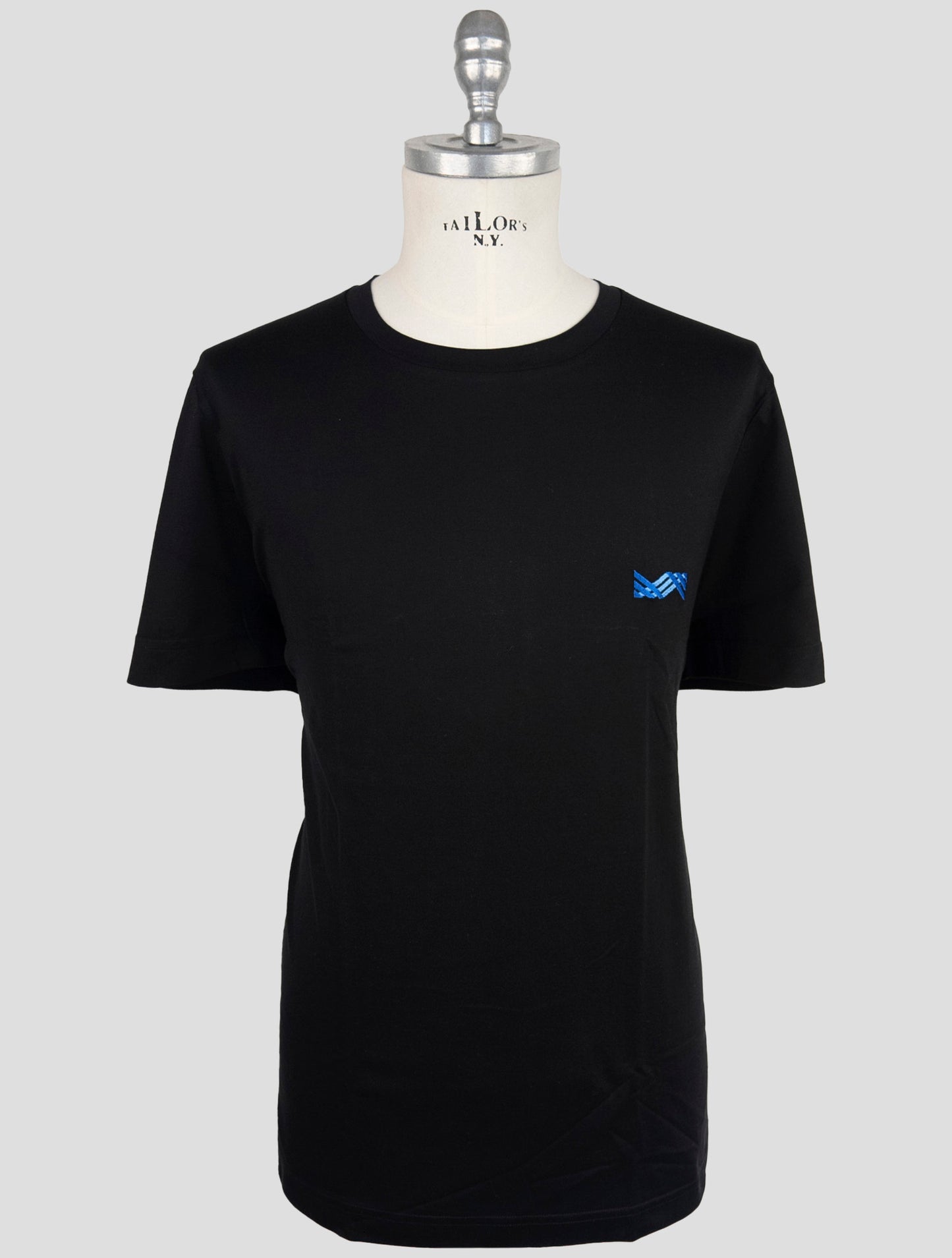Kiton Black Cotton T-Shirt