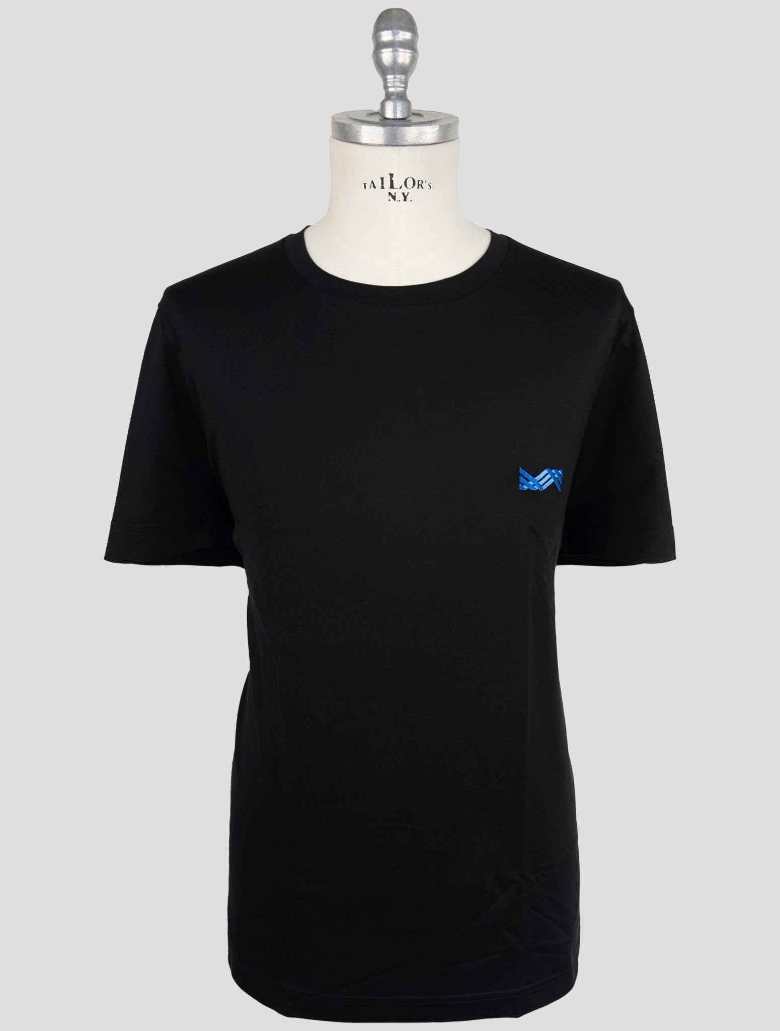 Kiton Black Cotton T-Shirt