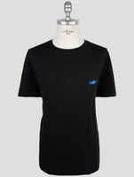 Kiton Black Cotton T-Shirt