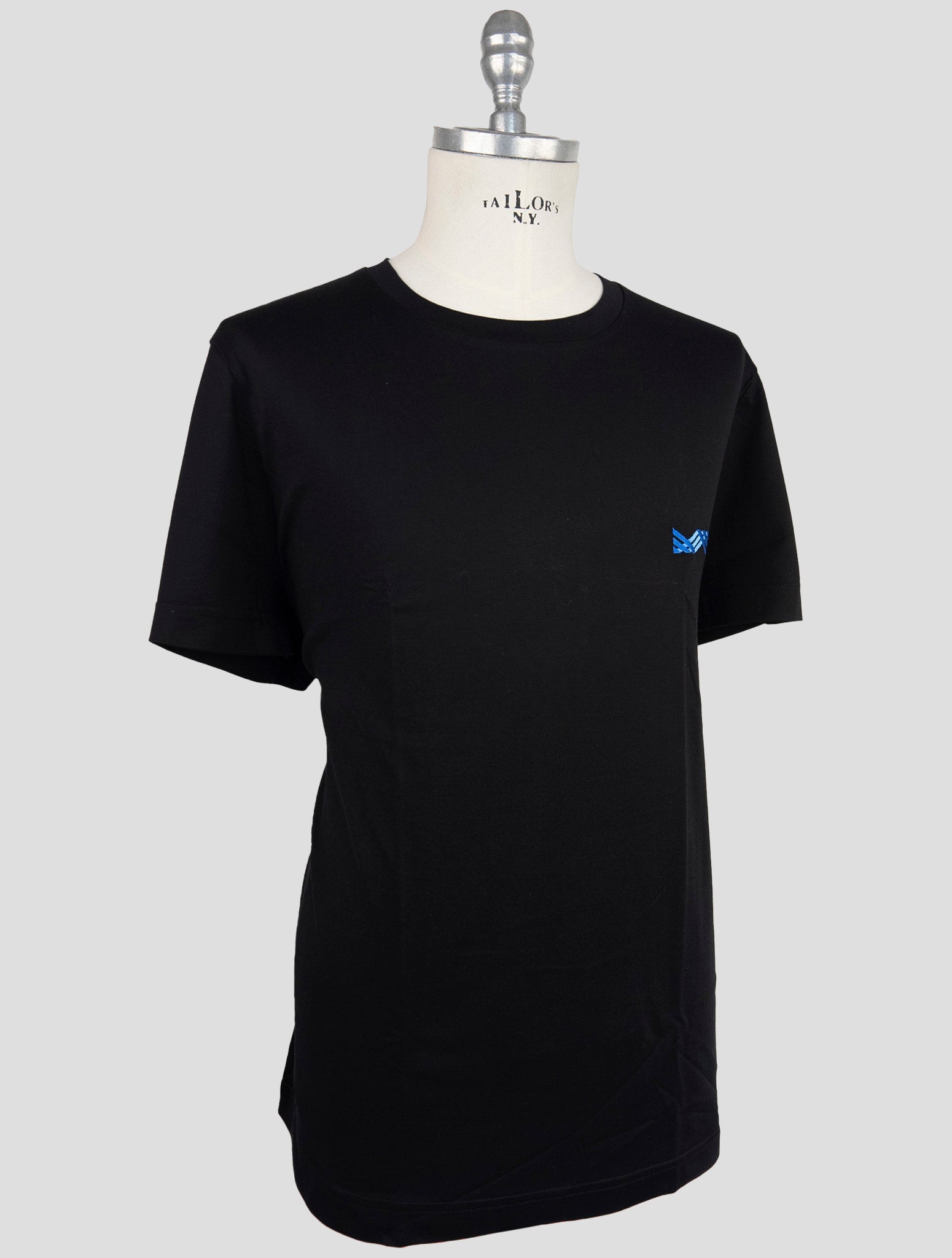 Kiton Black Cotton T-Shirt