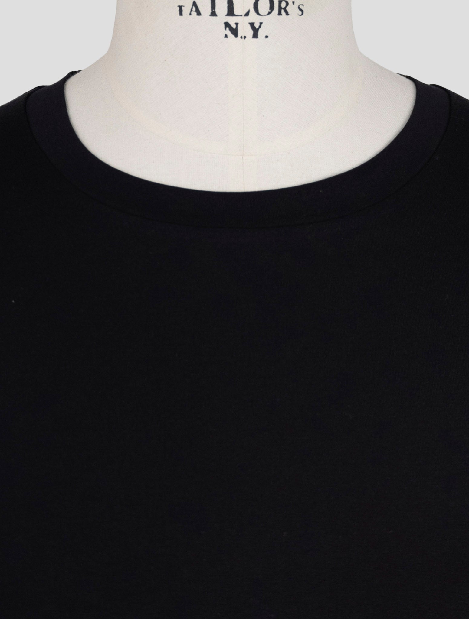 Kiton Black Cotton T-Shirt