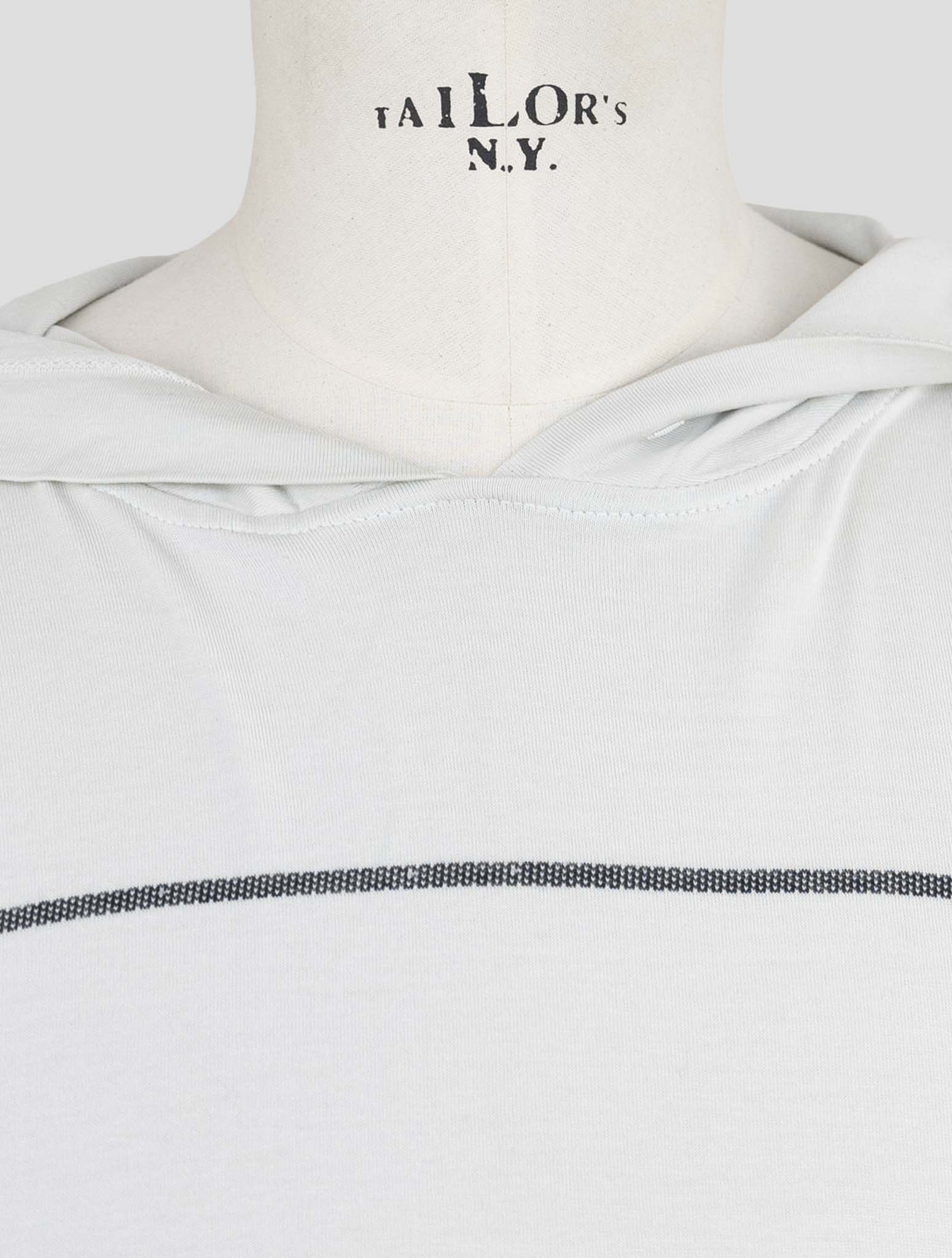 Kiton Knt Gray Cotton Sweater Hoodie
