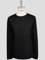 Kiton Knt Black Cashmere Silk Sweater Crewneck