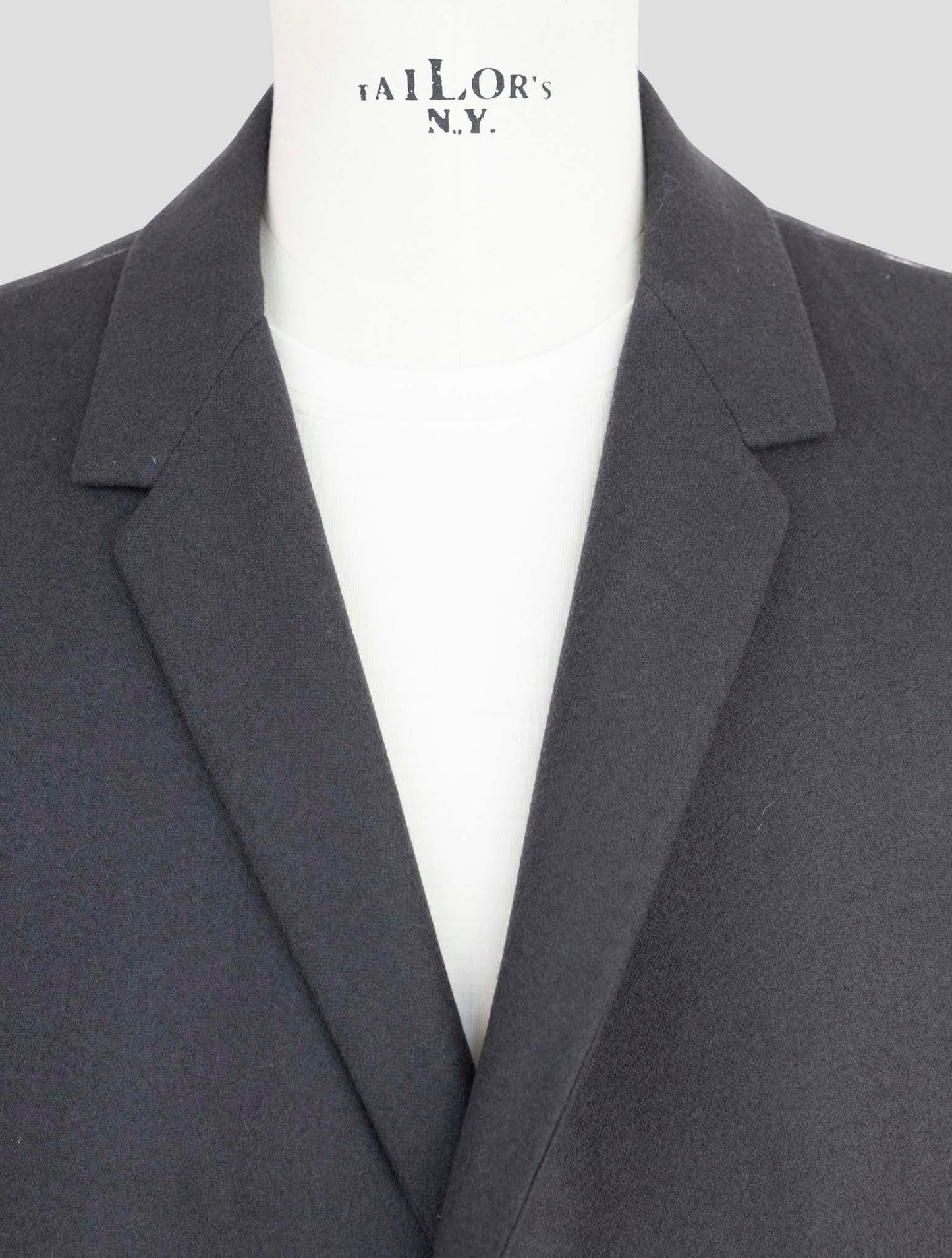 Kiton Knt Dark Gray Virgin Wool 14 Micron Overcoat