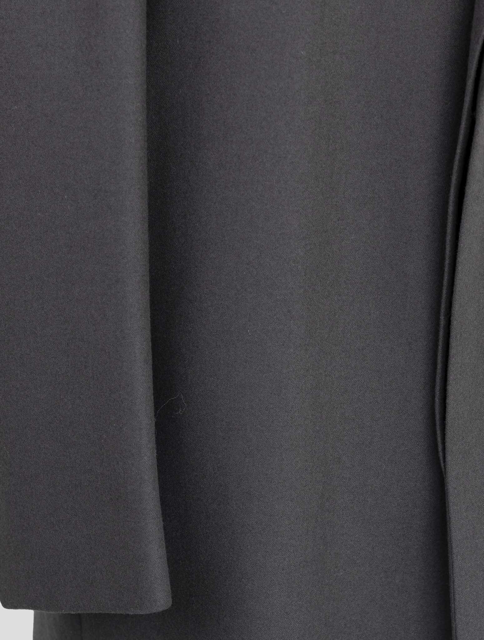 Kiton Knt Dark Gray Virgin Wool 14 Micron Overcoat