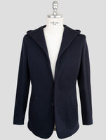 Kiton Knt Dark Blue Fleece Wool Pa Blazer