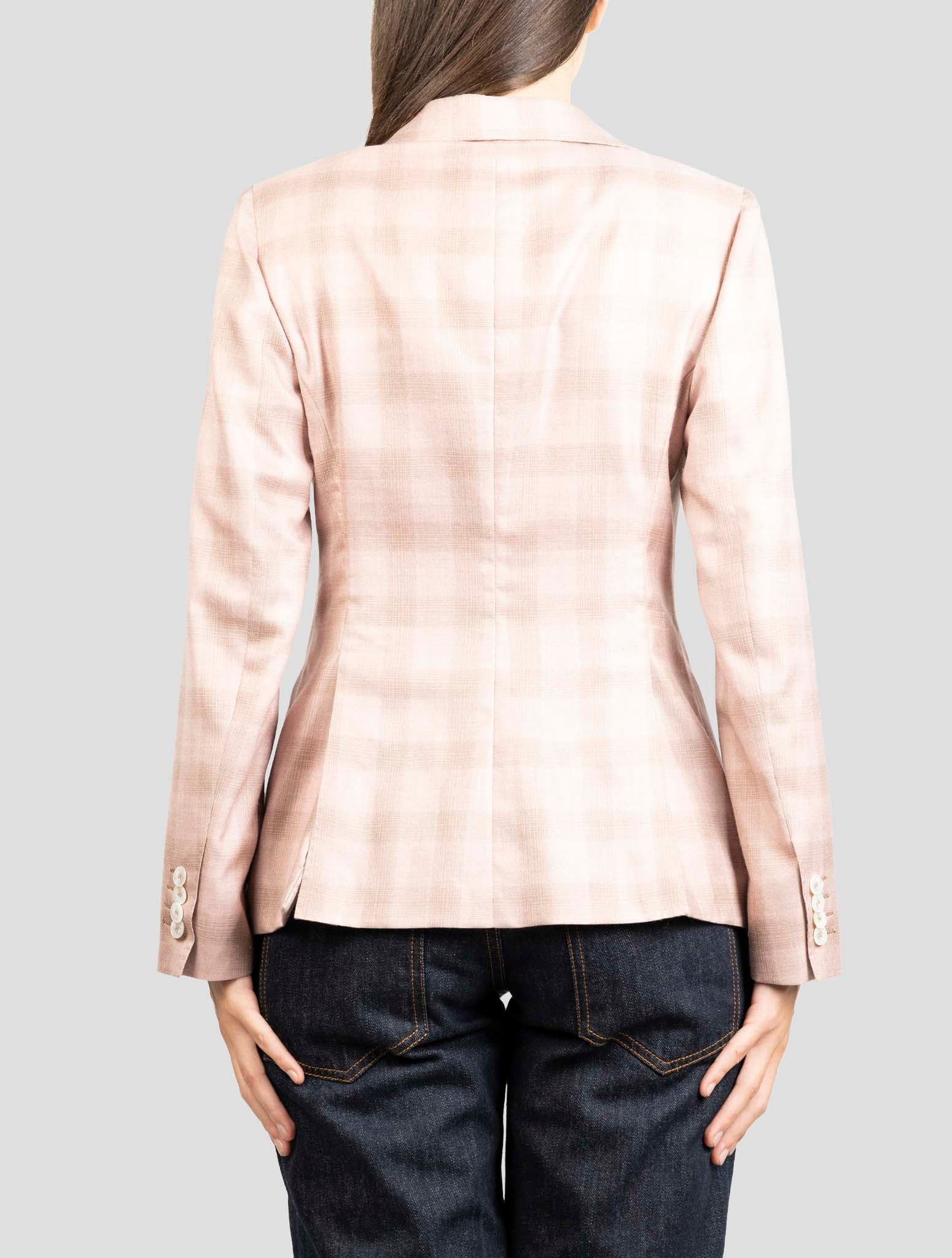Kiton Pink Cashmere Silk Linen Blazer
