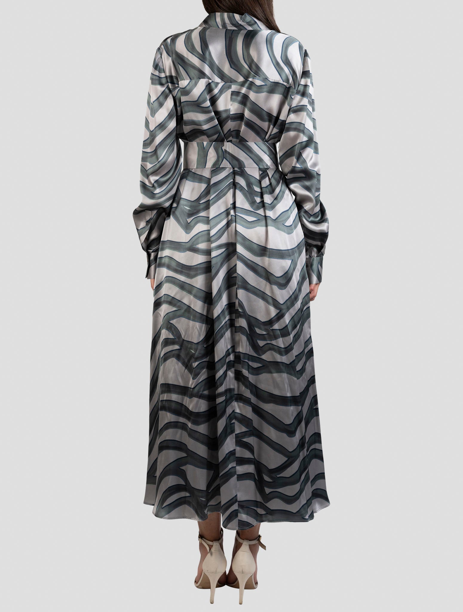 Kiton Green Silk Dress