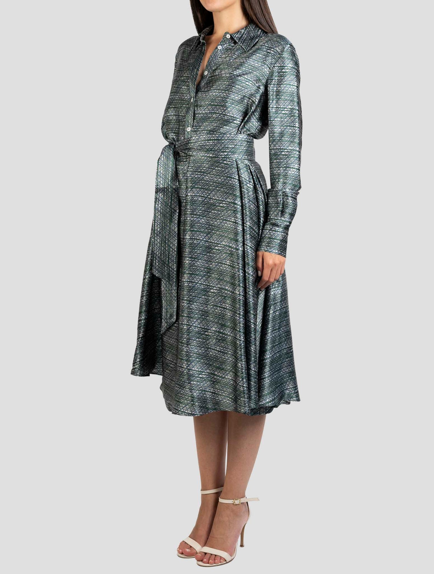 Kiton Multicolor Silk Dress