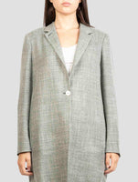 Kiton Green Wool Silk Linen Blazer