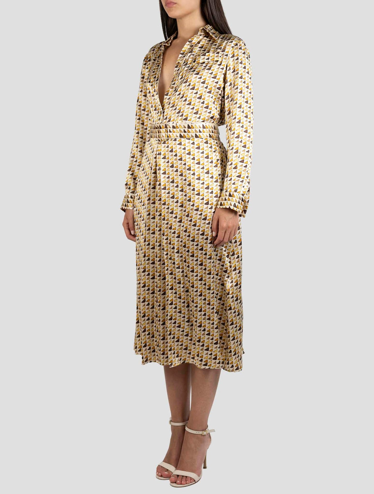 Kiton Multicolor Silk Dress