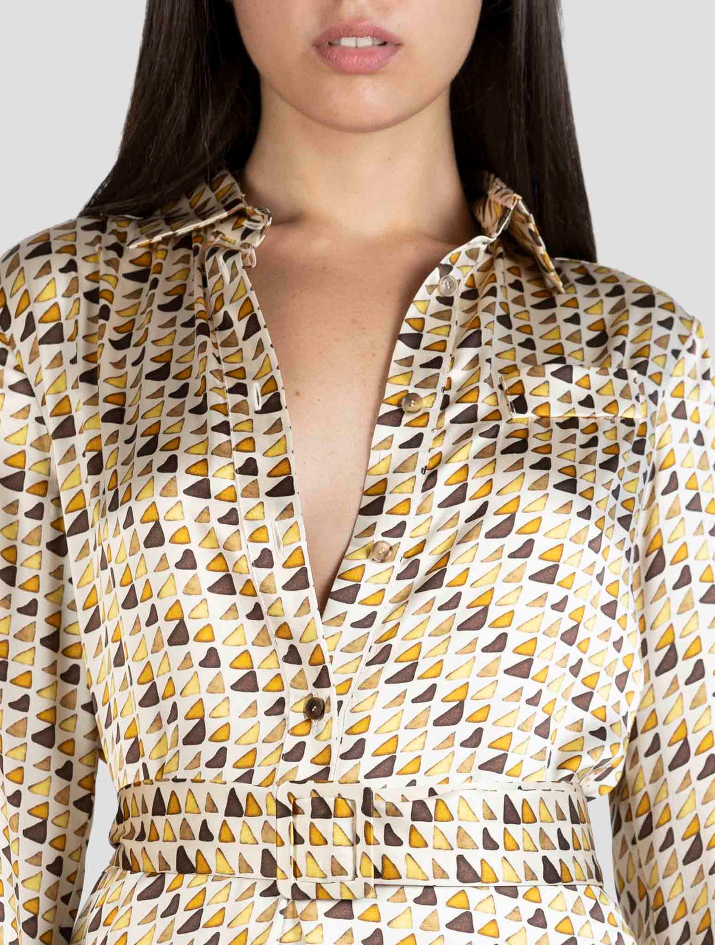 Kiton Multicolor Silk Dress