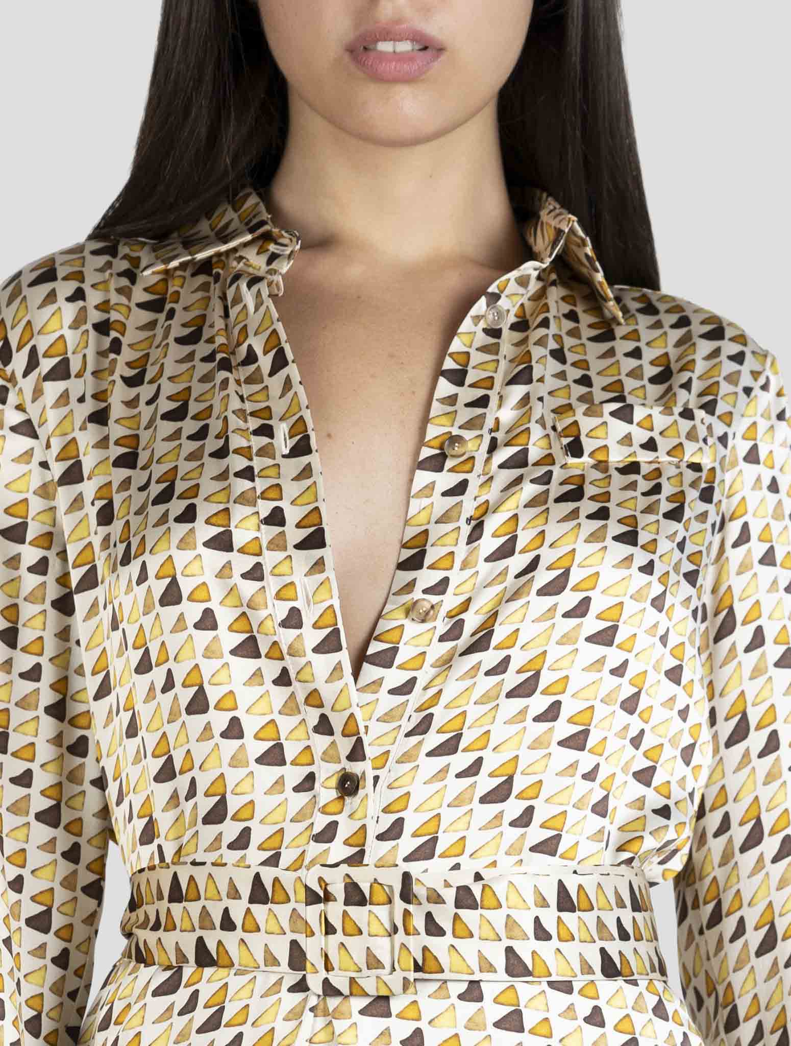 Kiton Multicolor Silk Dress