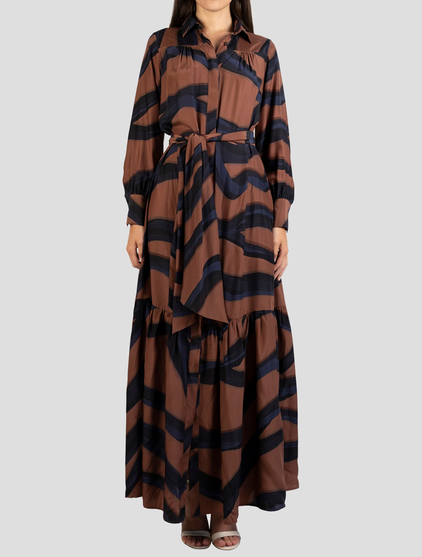 Kiton Multicolor Silk Dress