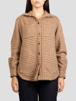 Kiton Brown Virgin Wool Alpaca Pa Overshirt
