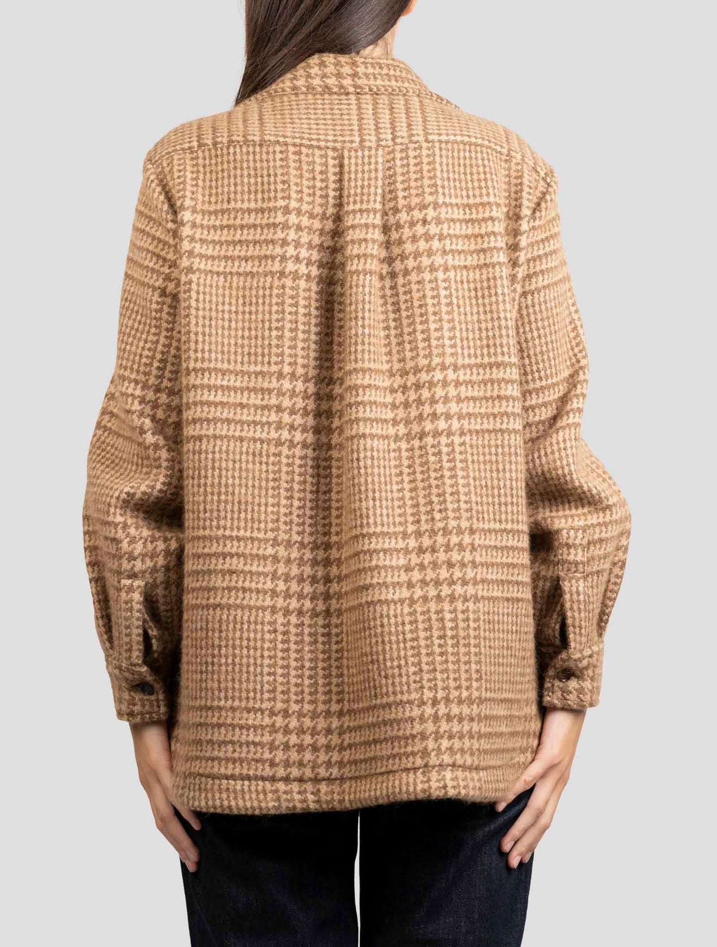 Kiton Brown Virgin Wool Alpaca Pa Overshirt