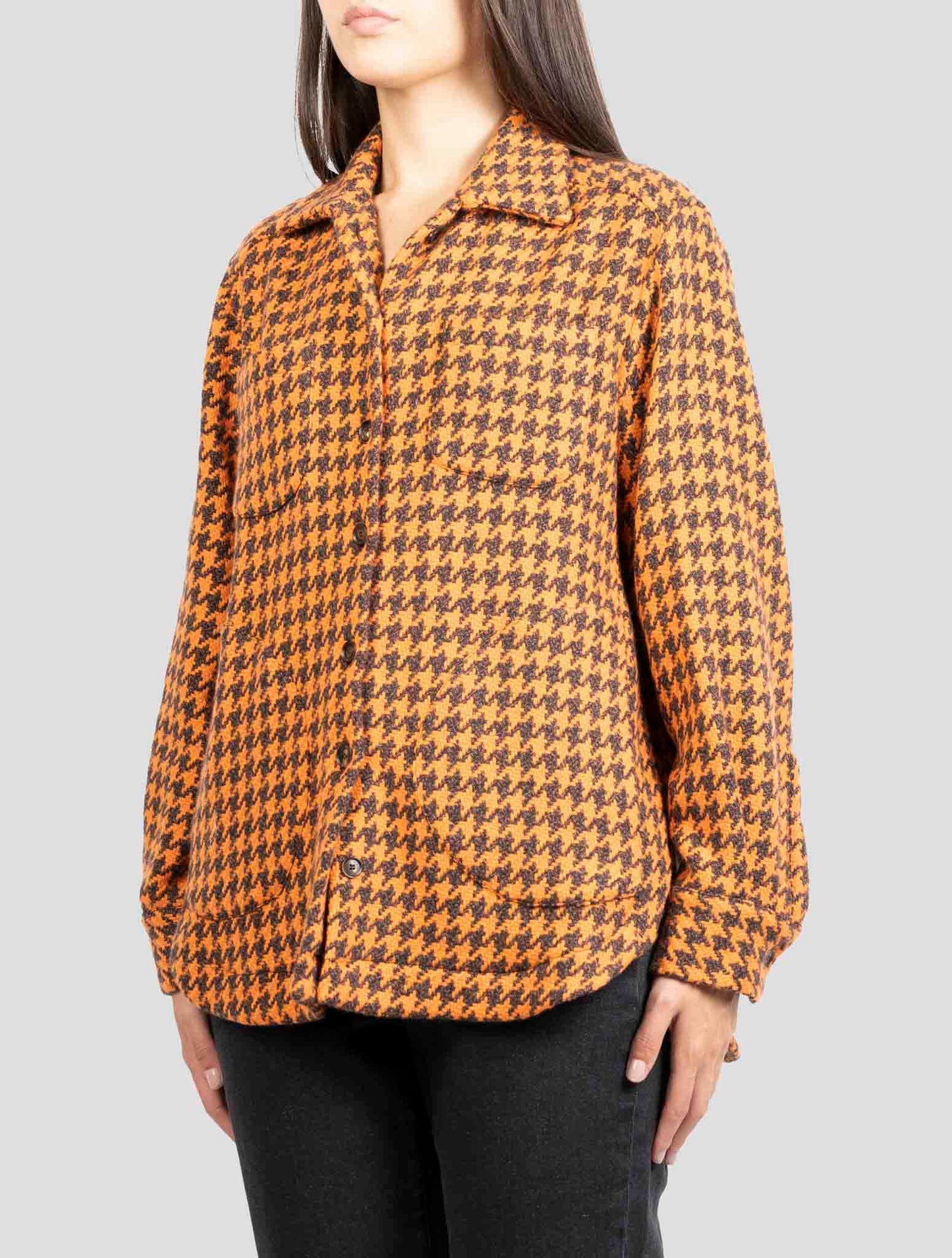 Kiton Orange Cashmere Overshirt