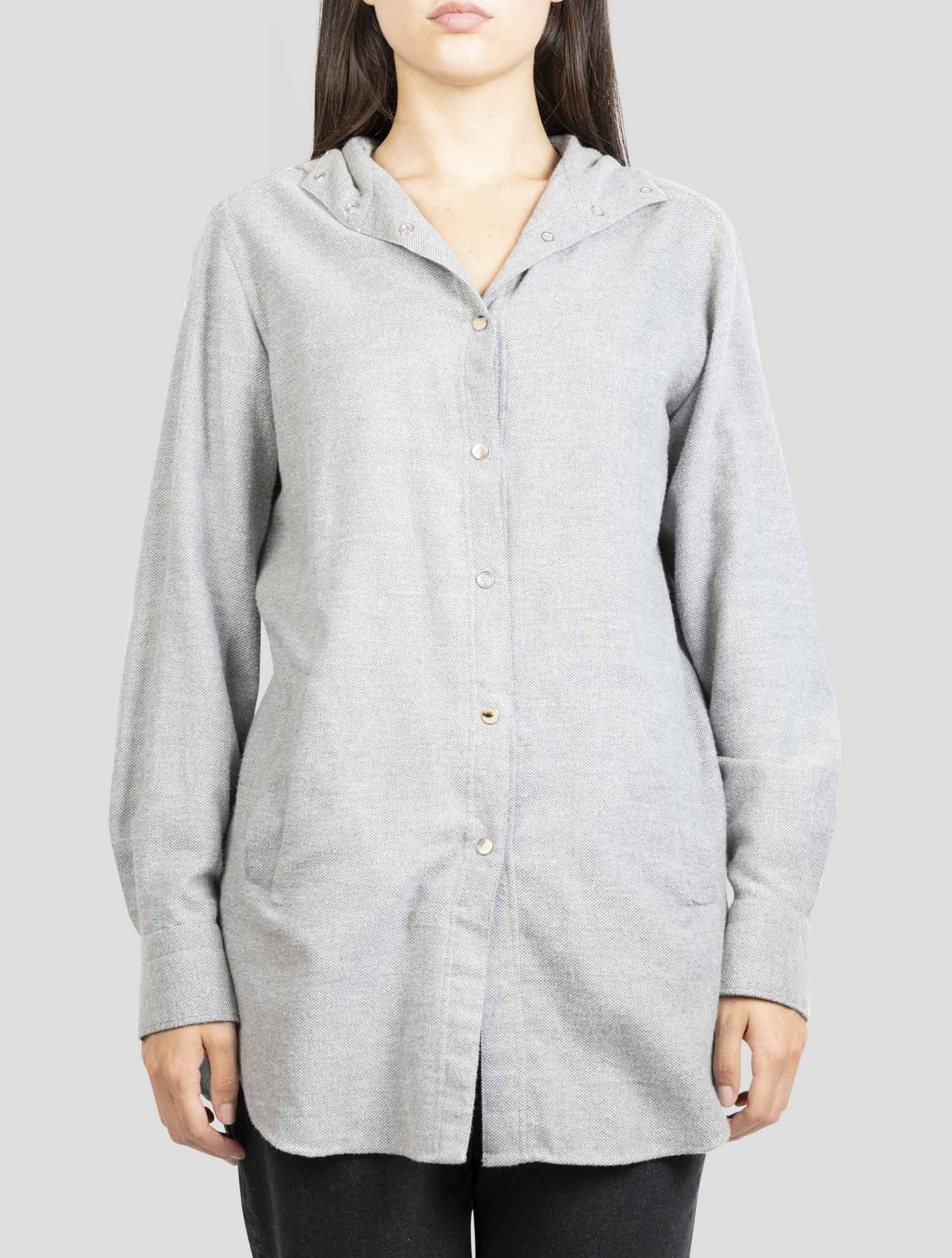 Kiton Gray Cotton Shirt