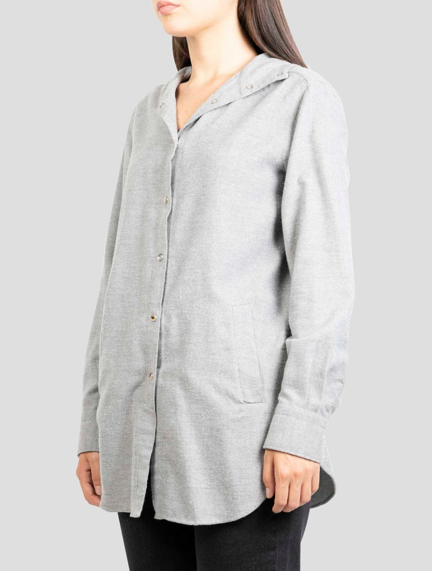 Kiton Gray Cotton Shirt