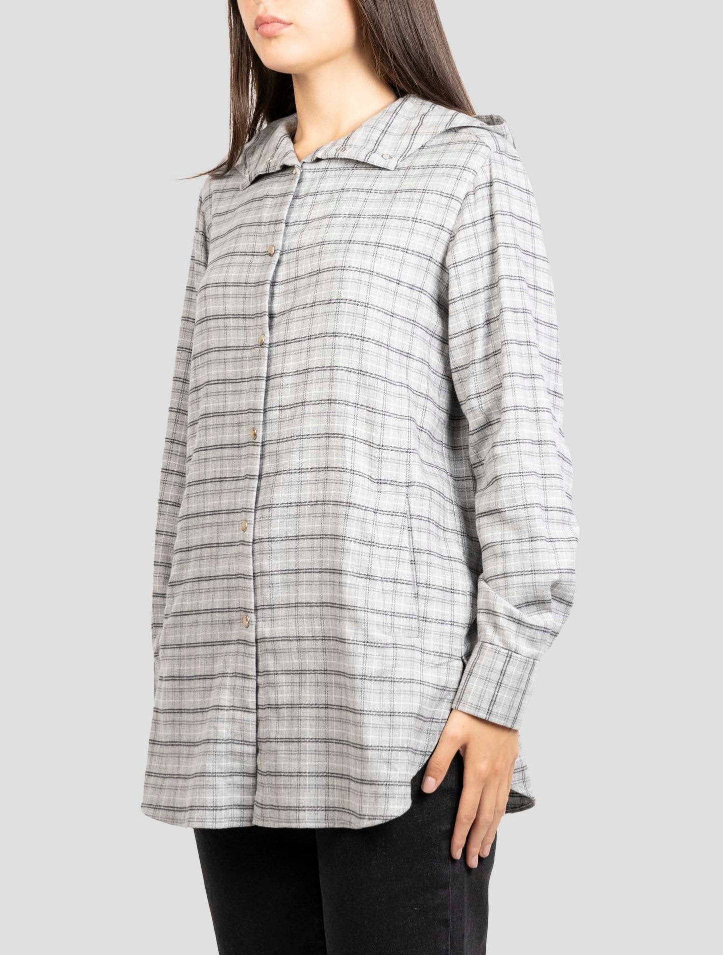 Kiton Gray Cotton Shirt