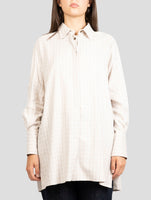 Kiton Beige Cotton Modal Shirt