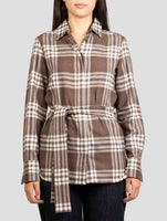 Kiton Brown Cotton Shirt