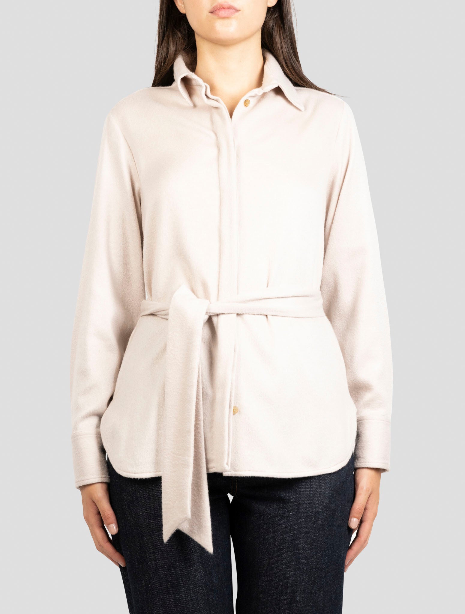 Kiton Beige Cashmere Pa Ea Shirt