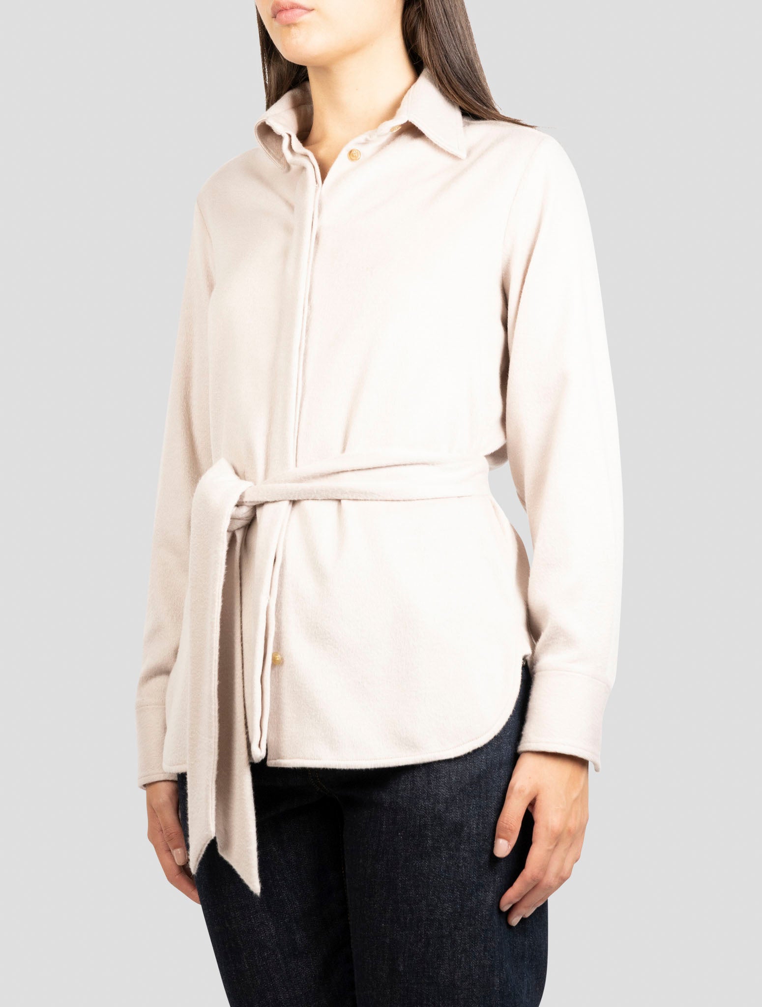 Kiton Beige Cashmere Pa Ea Shirt