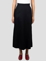 Kiton Black Virgin Wool Pa Ea Skirt