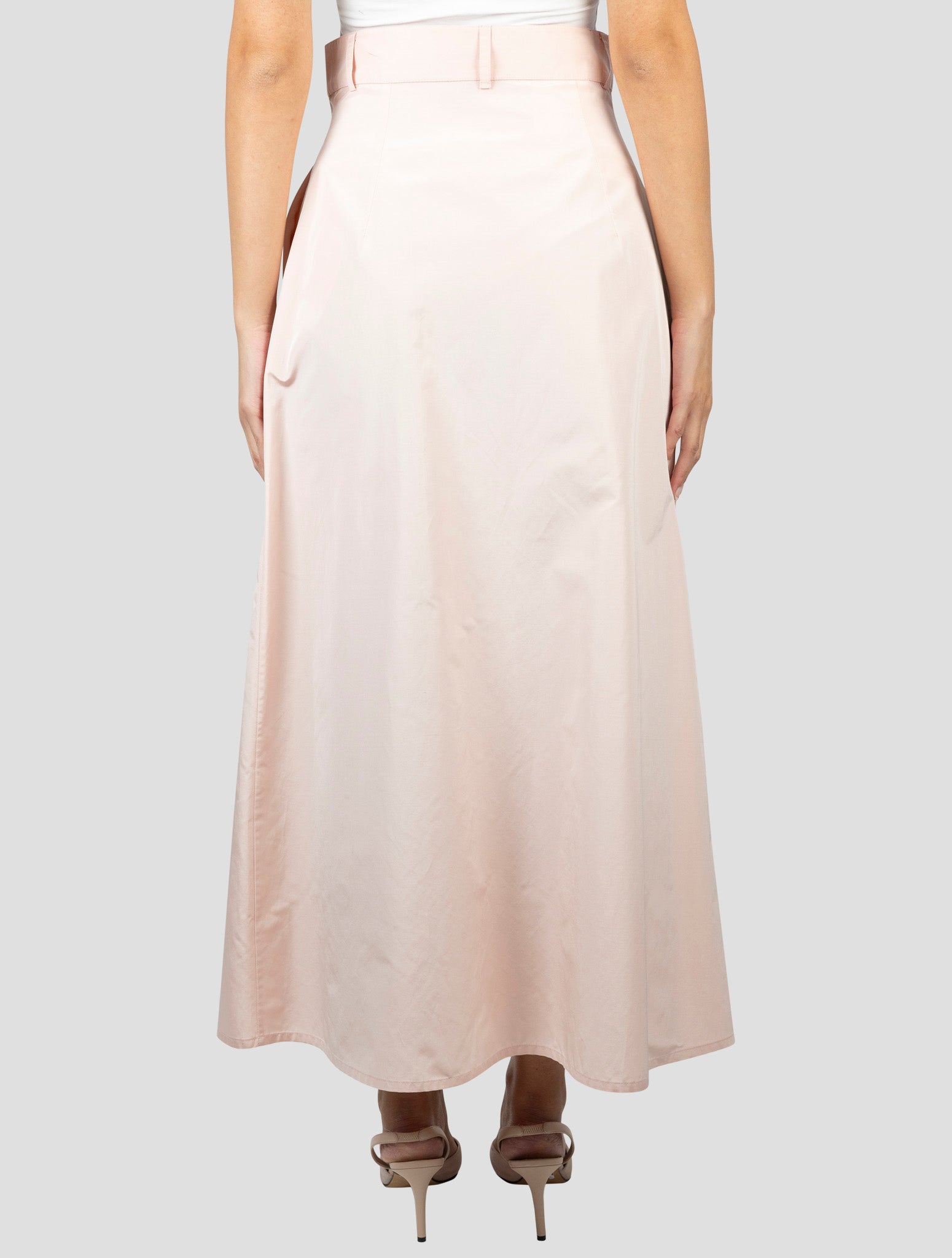 Kiton Pink Cotton Silk Skirt