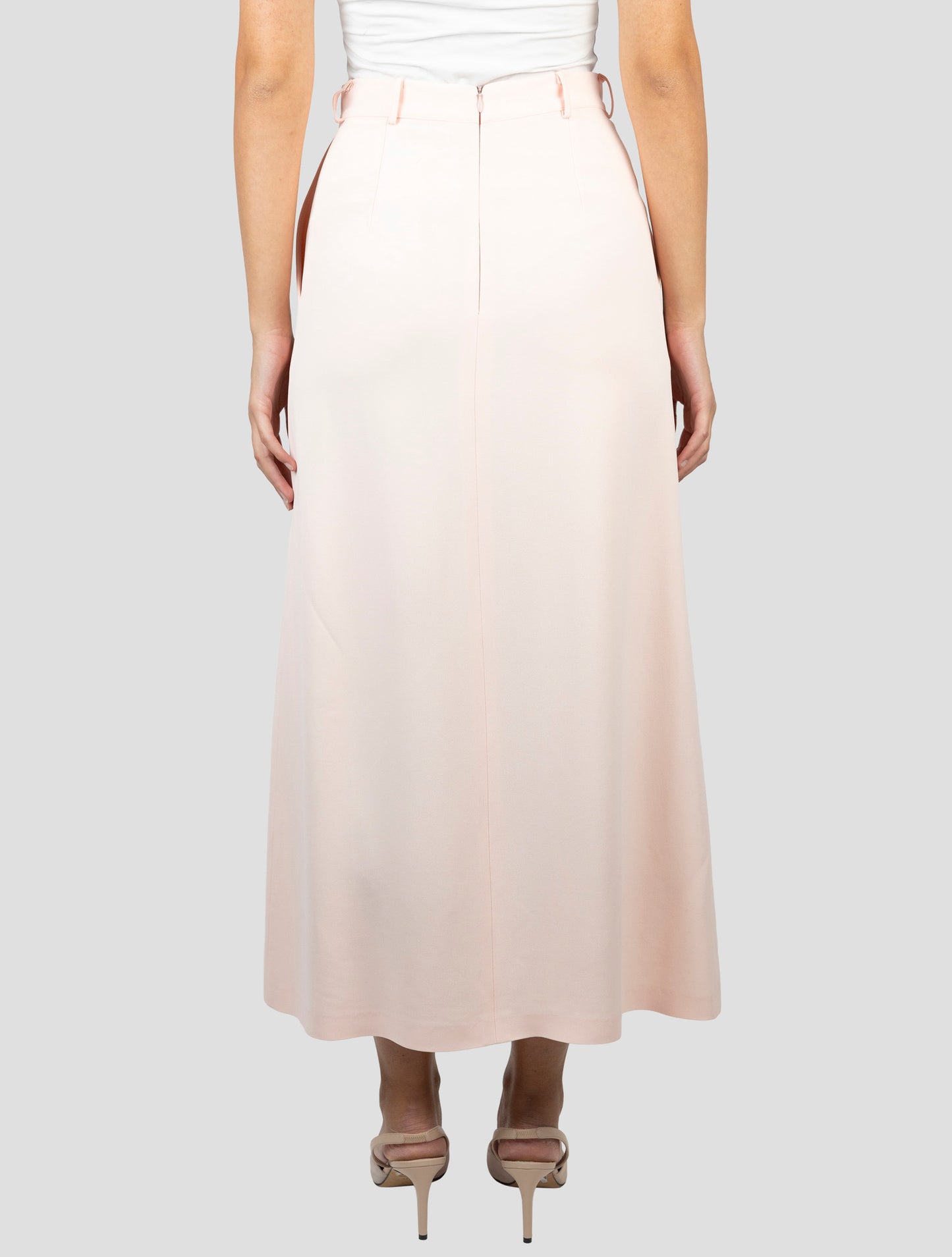 Kiton Pink Viscose Acetate Skirt