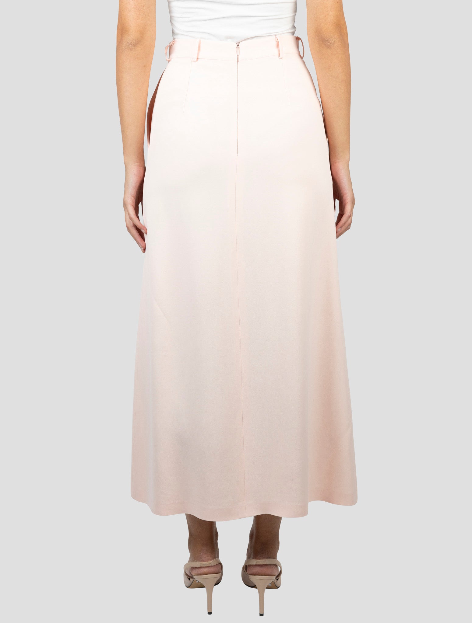 Kiton Pink Viscose Acetate Skirt