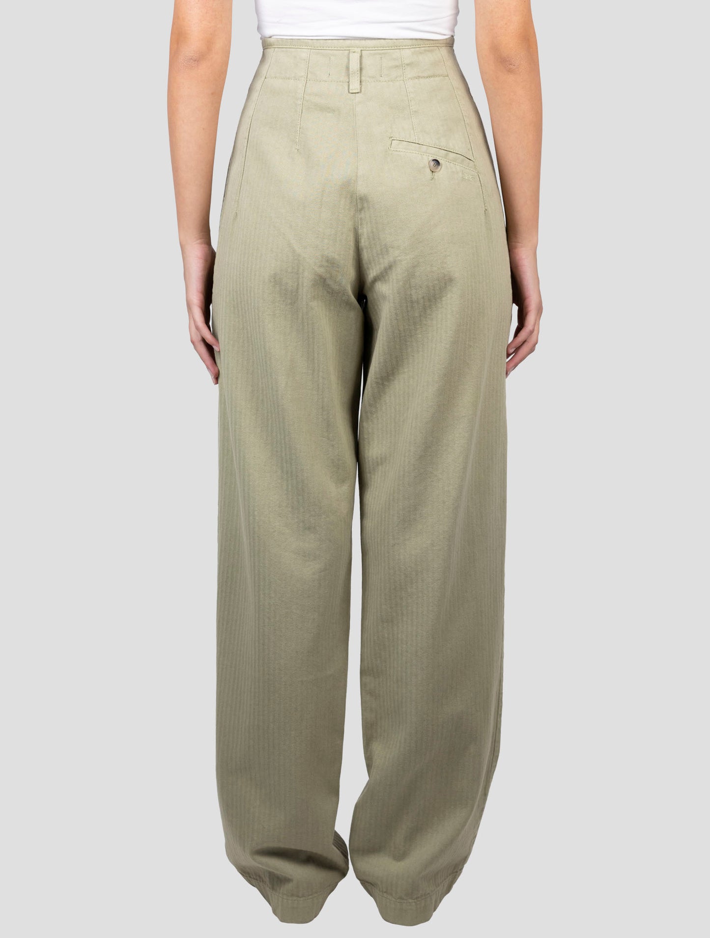 Kiton Green Cotton Pants