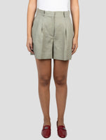 Kiton Green Cotton Shorts Pants