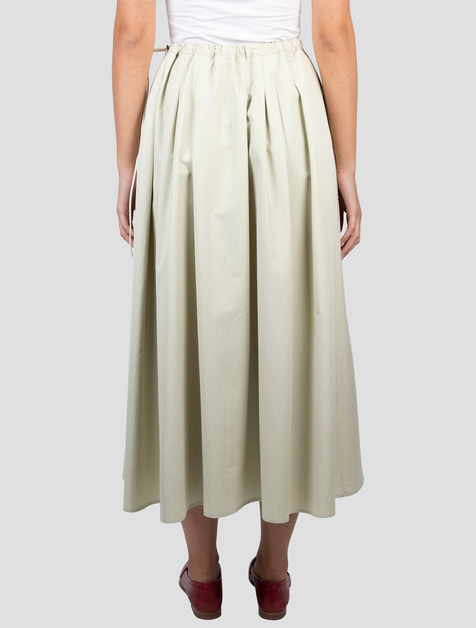 Kiton Green Cotton Skirt
