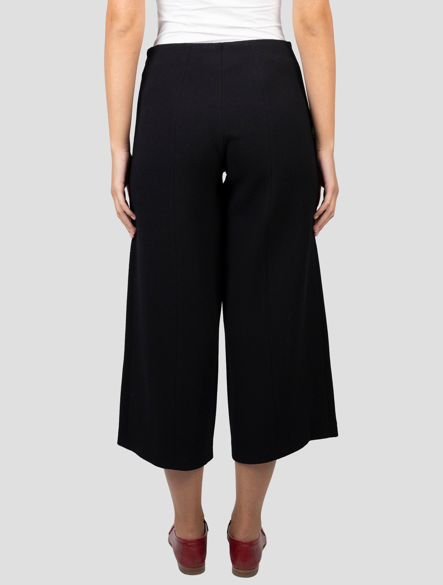 Kiton Black Wool Skirt