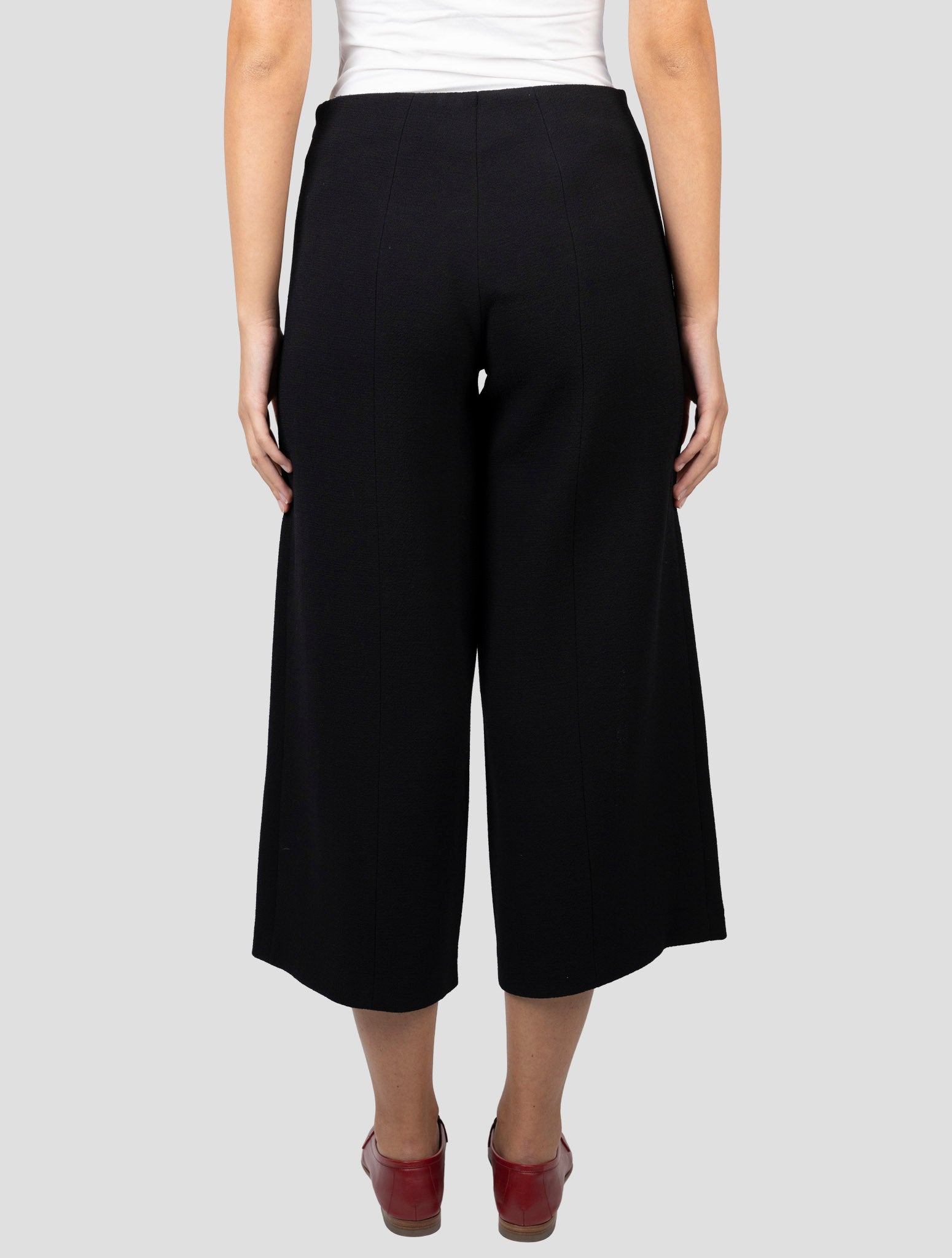 Kiton Black Wool Skirt