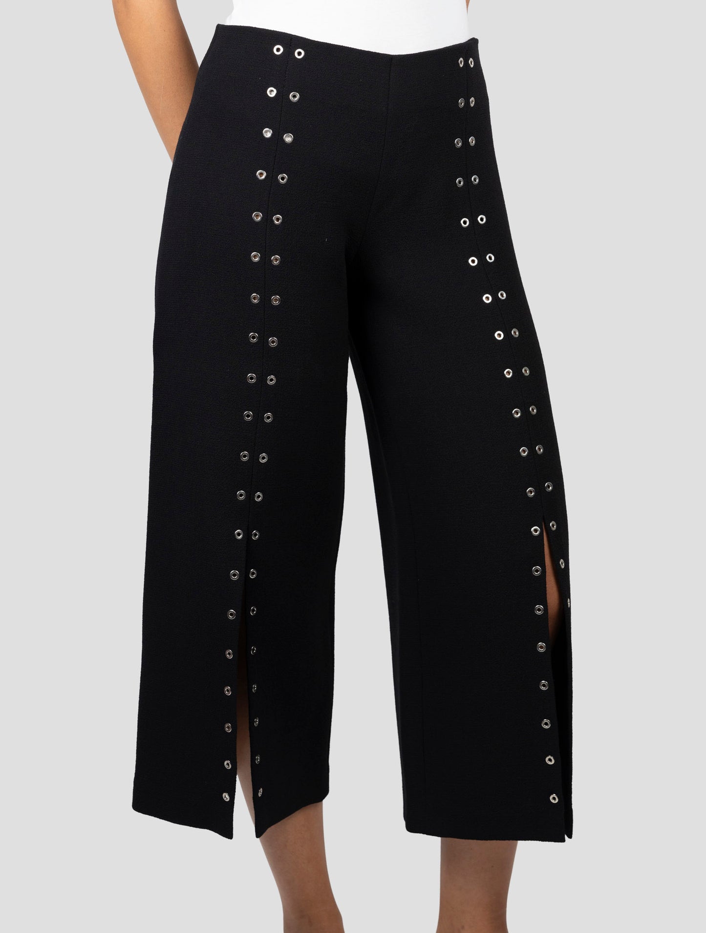 Kiton Black Wool Skirt