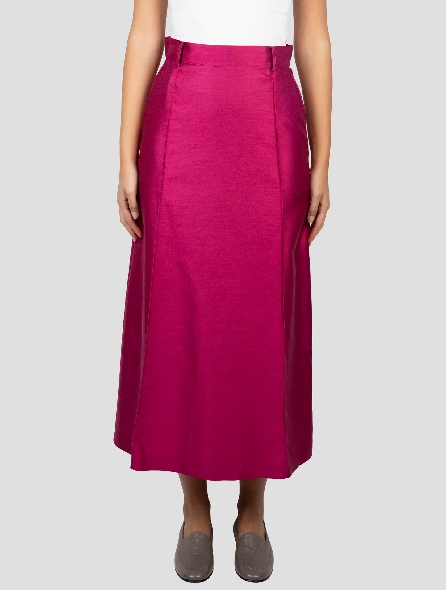 Kiton Fucsia Silk Cotton Skirt