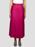 Kiton Fucsia Silk Cotton Skirt