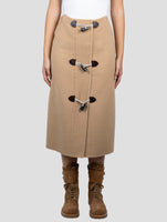 Kiton Brown Camel Wool Skirt