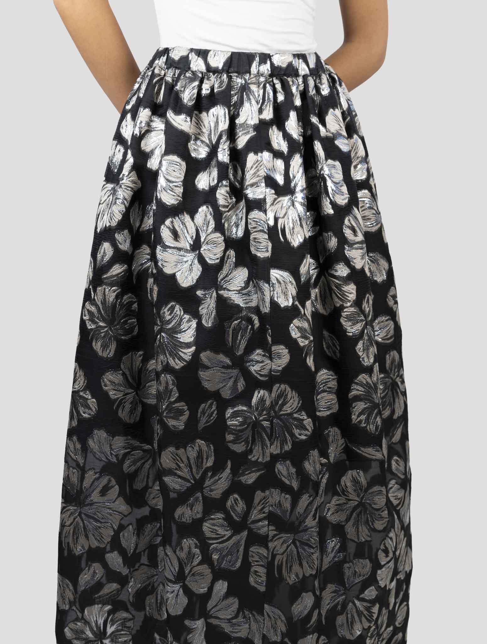 Kiton Multicolor Silk Me Pa Pl Skirt