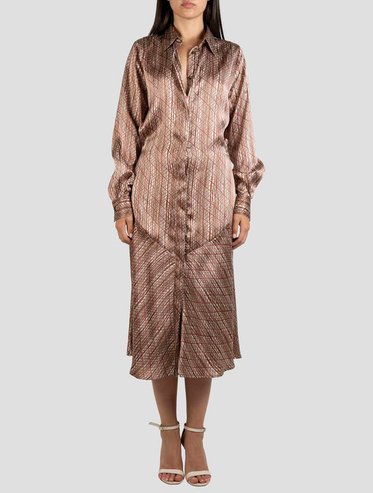 Kiton Multicolor Silk Dress
