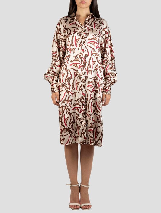 Kiton Multicolor Silk Dress