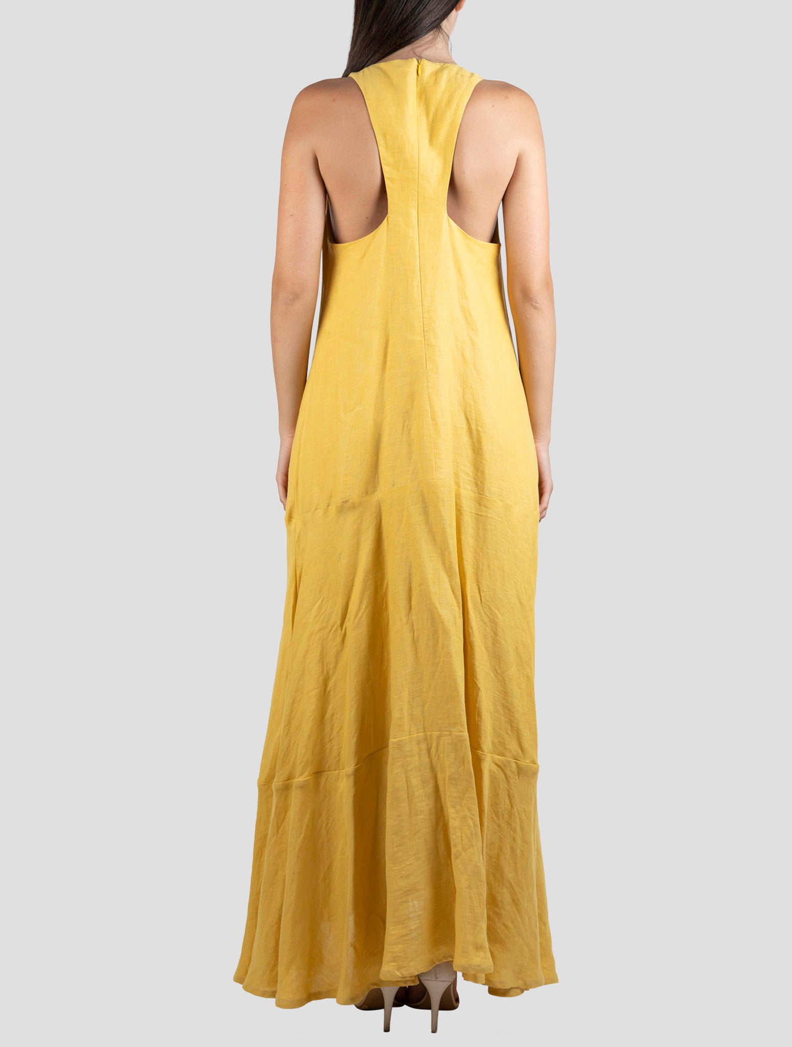 Kiton Yellow Silk Dress