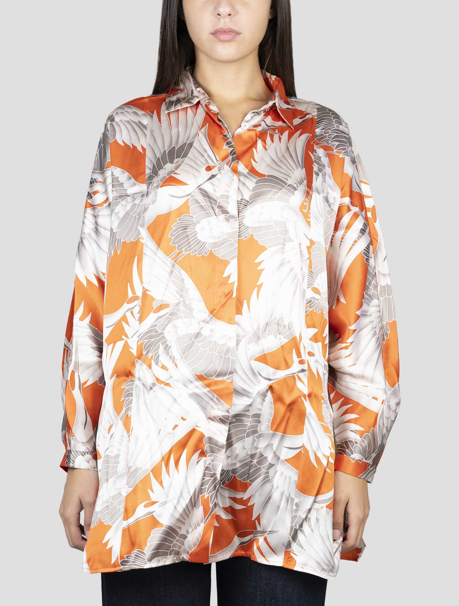 Kiton Multicolor Silk Shirt