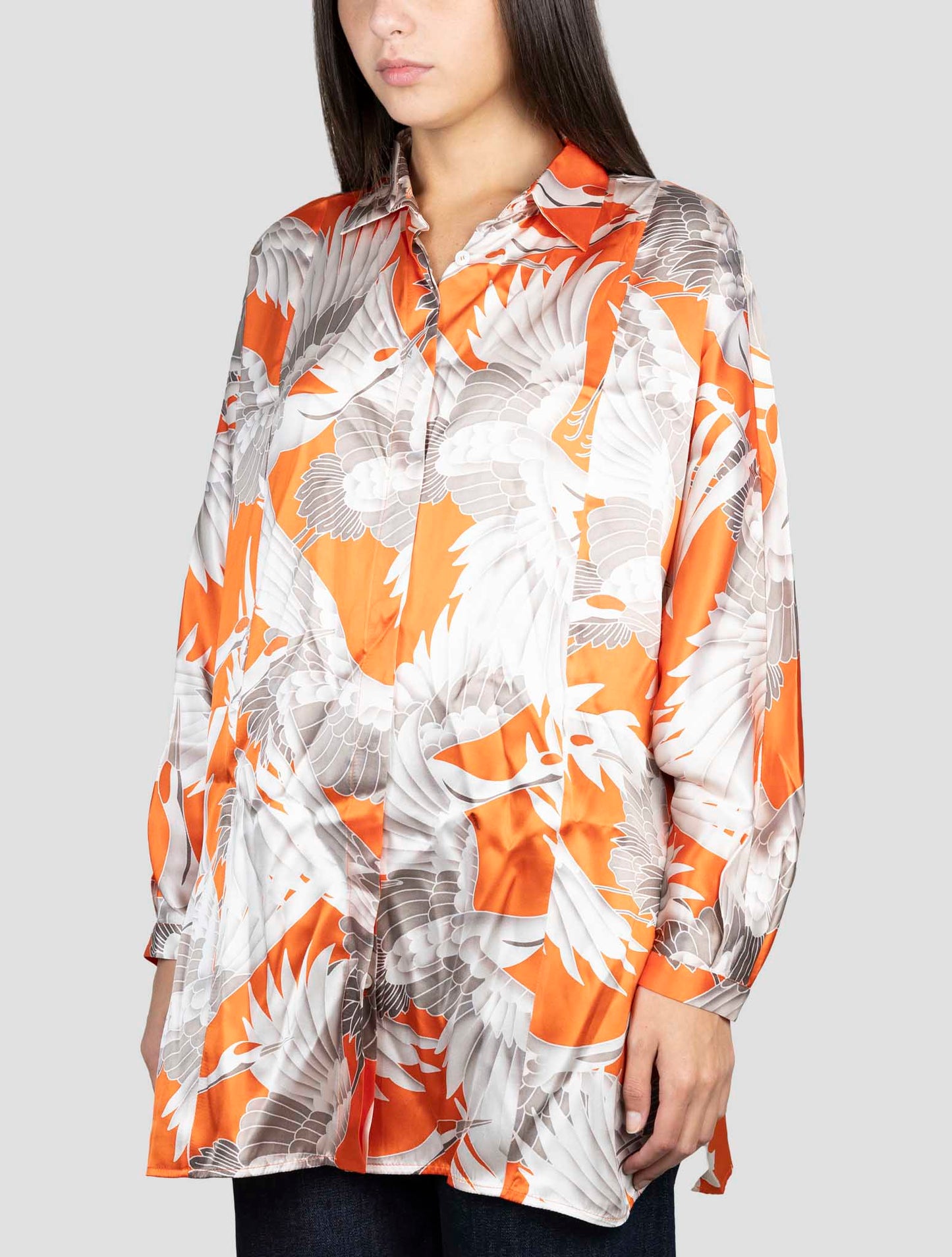 Kiton Multicolor Silk Shirt